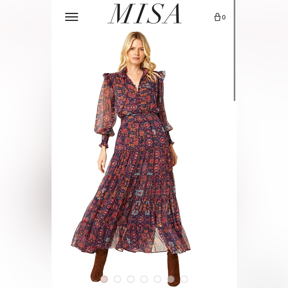 Misa Los Angeles Pattern Dress